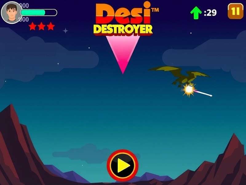 Desi Destroyer Main Gameplay Screen Desi Destroyer Game Screenshot